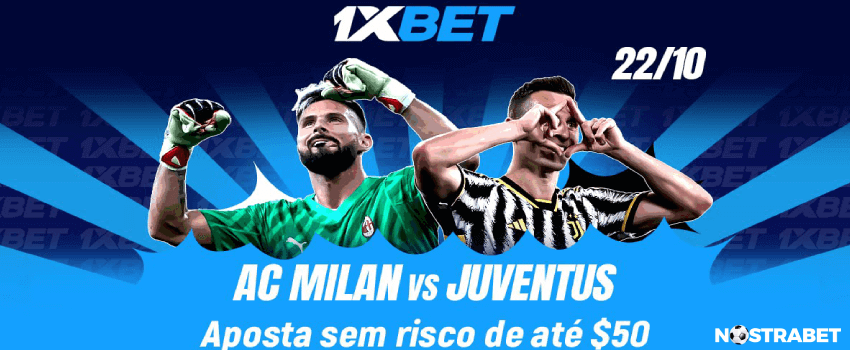 1xbet b?nus milan x juventus