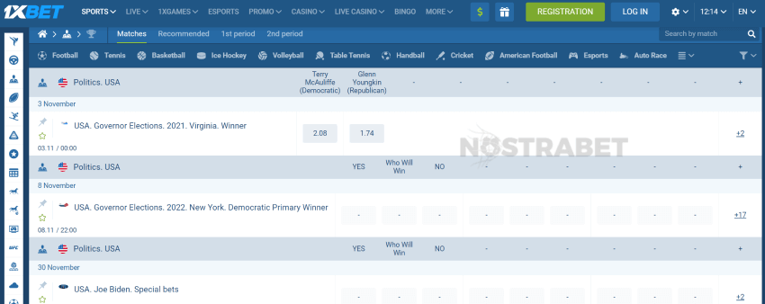 1xbet politics betting