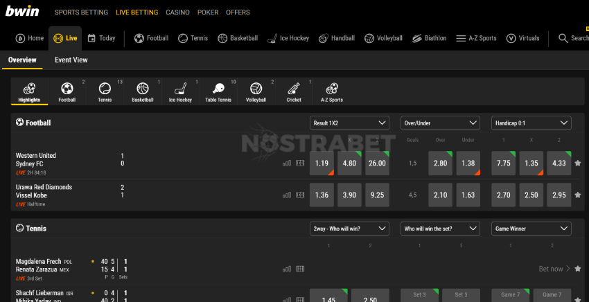 bwin sports live betting events