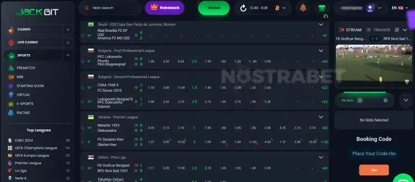 jackbit live betting