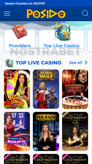 Posido Live Casino Games