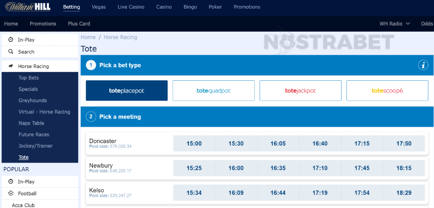 williamhill placepot betting